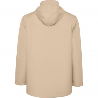 AMERICA - Waterproof jacket with quilted lining. High collar and retractable hood. 100% Recycled Polyester, 400g/m². 