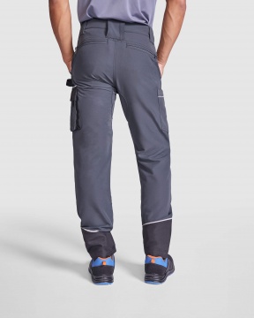 WALL - Flexible polyester work trousers with multiple pockets, weight: 260 g/m².