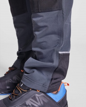 WALL - Flexible polyester work trousers with multiple pockets, weight: 260 g/m².