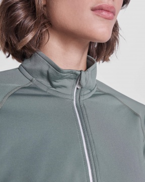 ESTAMBUL WOMAN - Women's long sleeve ranglan technical sweatshirt, half zippered, 200 gsm.