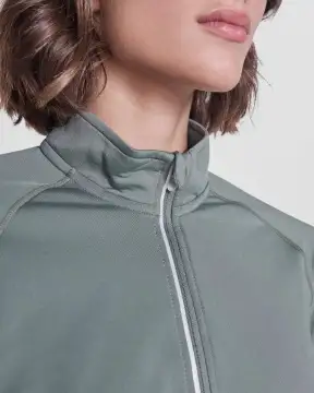 ESTAMBUL WOMAN - Women's long sleeve ranglan technical sweatshirt, half zippered, 200 gsm.