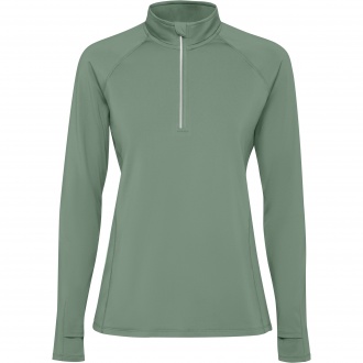 ESTAMBUL WOMAN - Women's long sleeve ranglan technical sweatshirt, half zippered, 200 gsm.