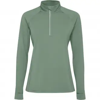 ESTAMBUL WOMAN - Women's long sleeve ranglan technical sweatshirt, half zippered, 200 gsm.