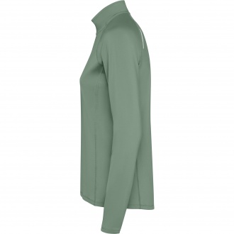 ESTAMBUL WOMAN - Women's long sleeve ranglan technical sweatshirt, half zippered, 200 gsm.