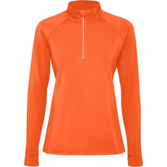 ESTAMBUL WOMAN - Women's long sleeve ranglan technical sweatshirt, half zippered, 200 gsm.