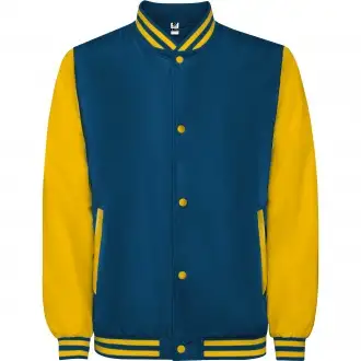 CALIFORNIA - Two-tone unisex jacket with quilted interior, zipper pockets and snap buttons.