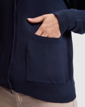 EXPLORER WOMAN - V-neck jacket in soft stitch fabric for women.