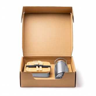 BAGNER - Lunch box with cutlery and bottle