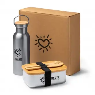 BAGNER - Lunch box with cutlery and bottle