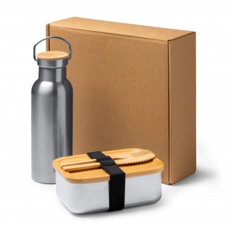 BAGNER - Lunch box with cutlery and bottle