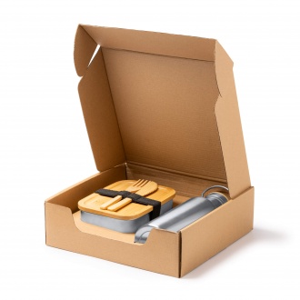 BAGNER - Lunch box with cutlery and bottle