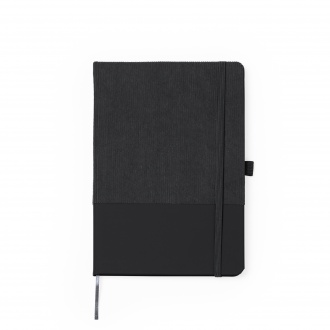 SULY - Notebook a5, corduroy and PU leather cover