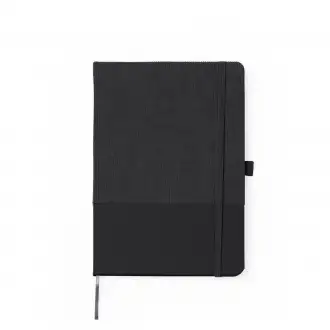 SULY - Notebook a5, corduroy and PU leather cover