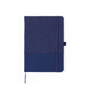 SULY - Notebook a5, corduroy and PU leather cover