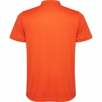 TORMO - Short sleeve technical polo shirt with snap buttons. Recycled polyester, 125 gsm.