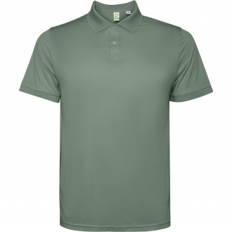 TORMO - Short sleeve technical polo shirt with snap buttons. Recycled polyester, 125 gsm.
