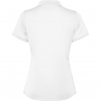 TORMO WOMAN - Women's technical polo shirt with short sleeves and snap buttons. Recycled polyester, 125 gsm.