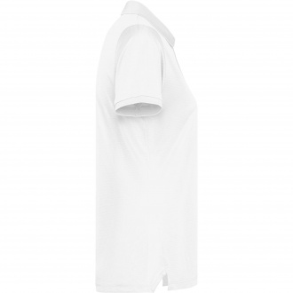 TORMO WOMAN - Women's technical polo shirt with short sleeves and snap buttons. Recycled polyester, 125 gsm.