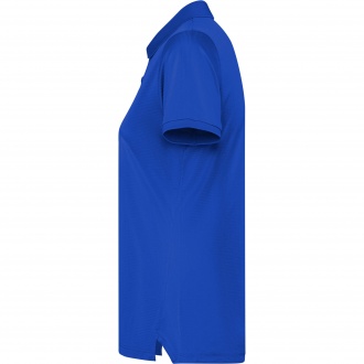 TORMO WOMAN - Women's technical polo shirt with short sleeves and snap buttons. Recycled polyester, 125 gsm.