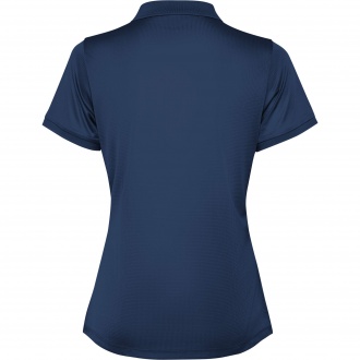 TORMO WOMAN - Women's technical polo shirt with short sleeves and snap buttons. Recycled polyester, 125 gsm.
