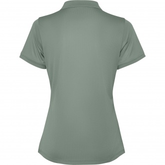 TORMO WOMAN - Women's technical polo shirt with short sleeves and snap buttons. Recycled polyester, 125 gsm.