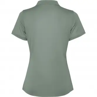 TORMO WOMAN - Women's technical polo shirt with short sleeves and snap buttons. Recycled polyester, 125 gsm.
