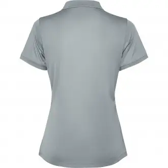 TORMO WOMAN - Women's technical polo shirt with short sleeves and snap buttons. Recycled polyester, 125 gsm.