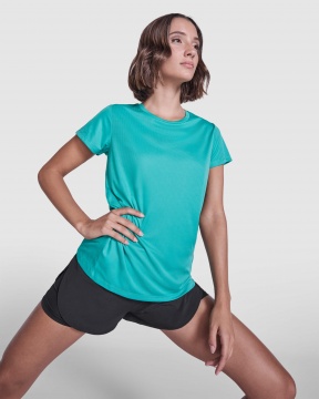 ESTORIL WOMAN - Women's short sleeve technical sports t-shirt. Recycled polyester, 125 gsm.