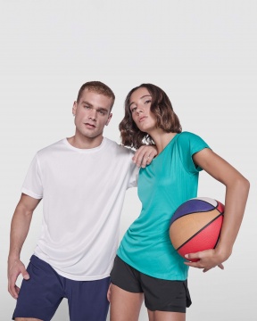 ESTORIL WOMAN - Women's short sleeve technical sports t-shirt. Recycled polyester, 125 gsm.