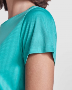 ESTORIL WOMAN - Women's short sleeve technical sports t-shirt. Recycled polyester, 125 gsm.