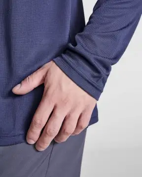 ESTORIL L/S - Sportowa koszulka techniczna unisex z długim rękawem. Poliester z recyklingu, 125 g/m².