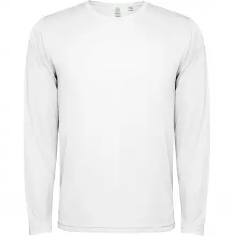 ESTORIL L/S - Sportowa koszulka techniczna unisex z długim rękawem. Poliester z recyklingu, 125 g/m².