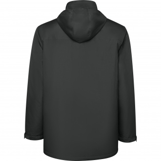 AMERICA - Waterproof jacket with quilted lining. High collar and retractable hood. 100% Recycled Polyester, 400g/m². 