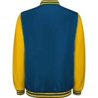 CALIFORNIA - Two-tone unisex jacket with quilted interior, zipper pockets and snap buttons.