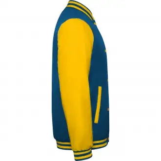 CALIFORNIA - Two-tone unisex jacket with quilted interior, zipper pockets and snap buttons.