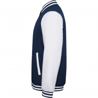 CALIFORNIA - Two-tone unisex jacket with quilted interior, zipper pockets and snap buttons.