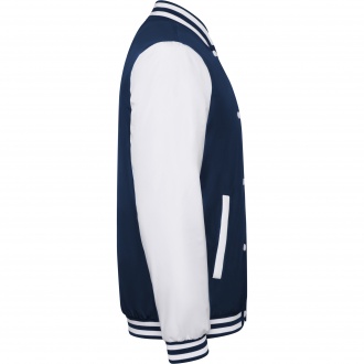 CALIFORNIA - Two-tone unisex jacket with quilted interior, zipper pockets and snap buttons.