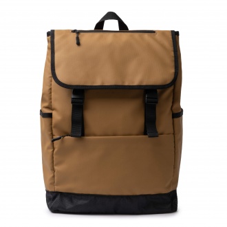 TROIS - PU leather backpack with flap, 20l