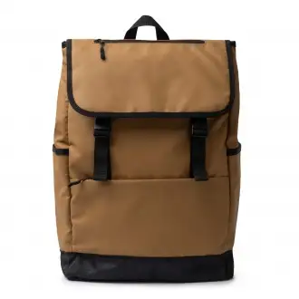 TROIS - PU leather backpack with flap, 20l
