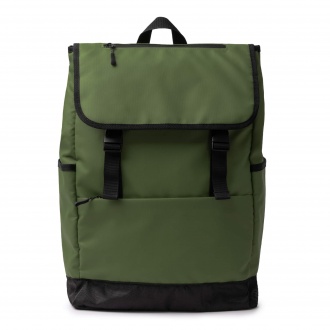 TROIS - PU leather backpack with flap, 20l