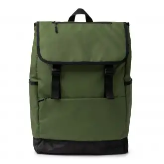 TROIS - PU leather backpack with flap, 20l