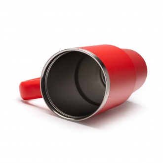 KRANSTON - 870ml stainless steel thermal mug, lid with straw