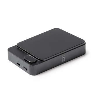 VATUM - Powerbank z ładowaniem bezprzewodowym i ekranem wyświetlającym poziom baterii, 10 000 mAh.