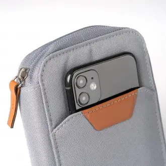 TIPLER - PU leather and RPET travel wallet
