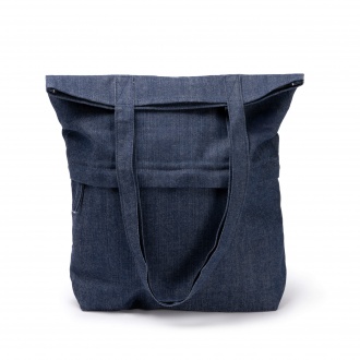 KIRK - Torba na ramię z dżisnu z recyklingu (280 g/m²)
