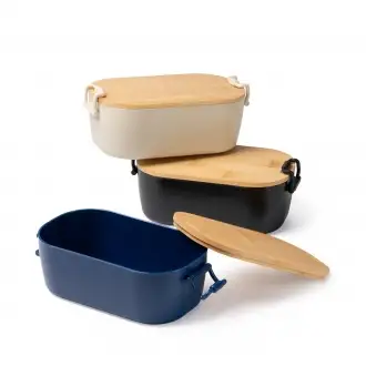 BRIOX - Lunch box with PP and bamboo lid, 1l.