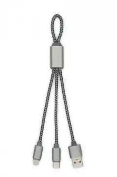 TRIDENT - Wzmocniony kabel USB 3 w 1, 190 mm