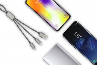 TRIDENT - Wzmocniony kabel USB 3 w 1, 190 mm