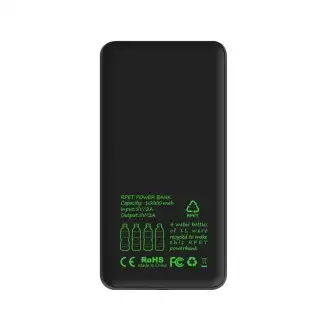 SNOBBY 10.000 - Powerbank wykonany z materiału RPET