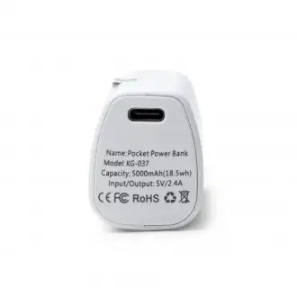 BIPER - Powerbank (5000mAh) made of recycled abs with flashlight
